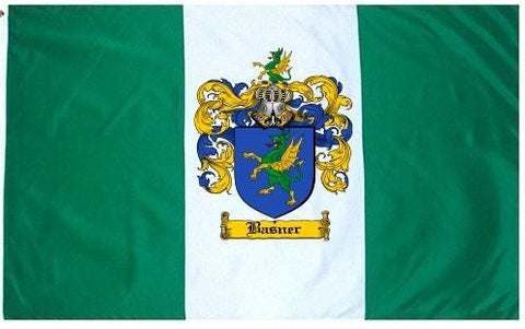 Basner family crest coat of arms flag