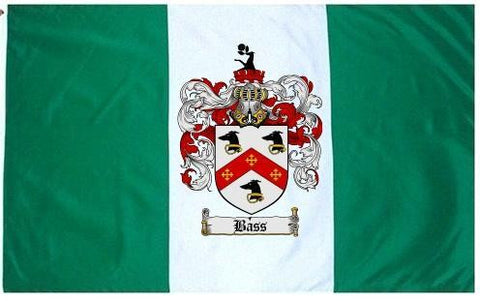 Bass family crest coat of arms flag