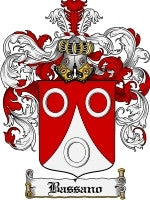 Bassano coat of arms family crest download