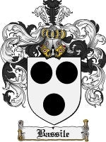 Bassile coat of arms family crest download