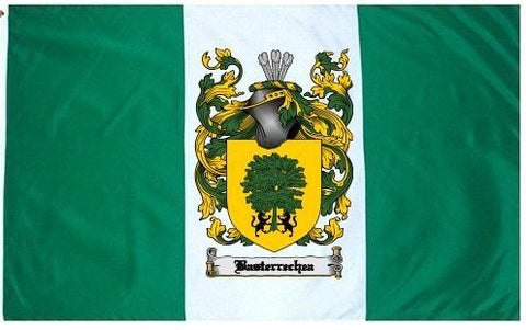 Basterrechea family crest coat of arms flag