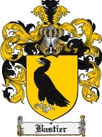 Bastier coat of arms family crest download