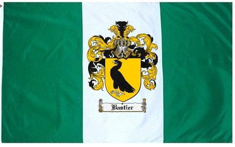 Bastier family crest coat of arms flag