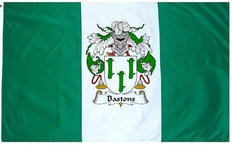 Bastons family crest coat of arms flag