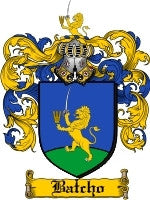 Batcho coat of arms family crest download