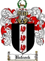 Batcock coat of arms family crest download