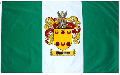 Bateman family crest coat of arms flag