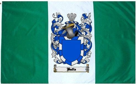 Batiz family crest coat of arms flag