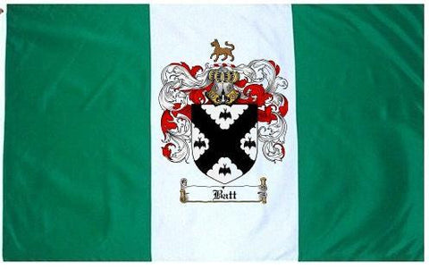 Batt family crest coat of arms flag