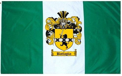 Battaglia family crest coat of arms flag