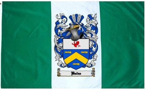 Batze family crest coat of arms flag