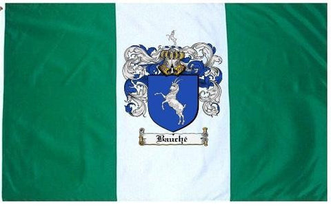 Bauche family crest coat of arms flag