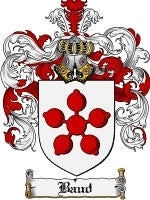 Baud coat of arms family crest download