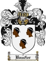 Baudier coat of arms family crest download