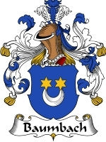 Baumbach coat of arms family crest download