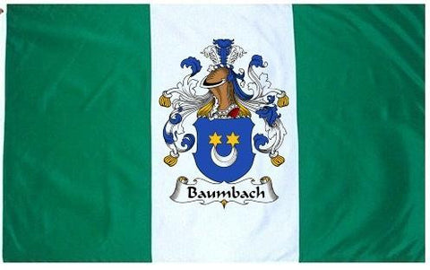 Baumbach family crest coat of arms flag