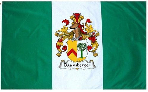 Baumberger family crest coat of arms flag