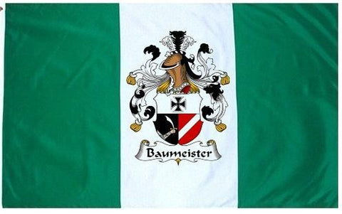 Baummeister family crest coat of arms flag