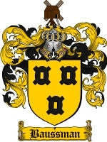 Baussman coat of arms family crest download