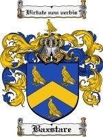Baxstare coat of arms family crest download