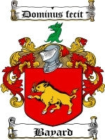 Bayard coat of arms family crest download