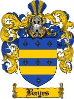 Bayes coat of arms family crest download