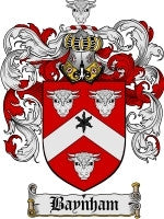 Baynham coat of arms family crest download