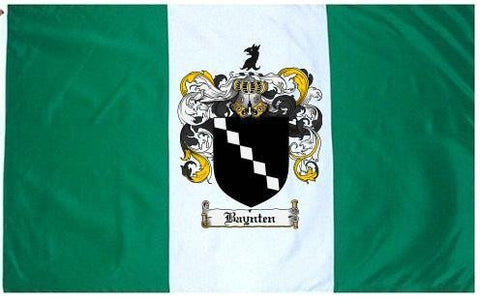Baynten family crest coat of arms flag