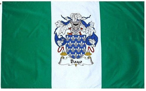 Bayo family crest coat of arms flag