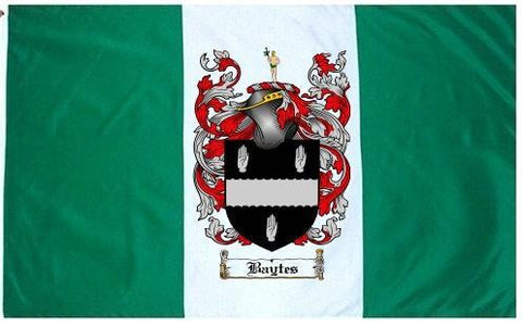Baytes family crest coat of arms flag