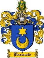 Bazenski coat of arms family crest download