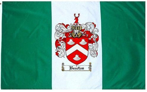 Beadles family crest coat of arms flag