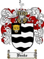 Beake coat of arms family crest download