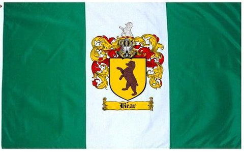 Bear family crest coat of arms flag