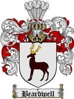 Beardwell coat of arms family crest download