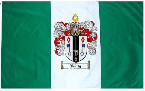 Beatty family crest coat of arms flag