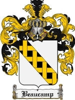 Beaucamp coat of arms family crest download