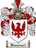 Beaucourt coat of arms family crest download