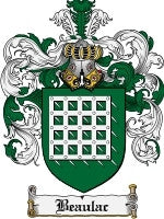 Beaulac coat of arms family crest download