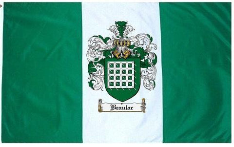 Beaulac family crest coat of arms flag