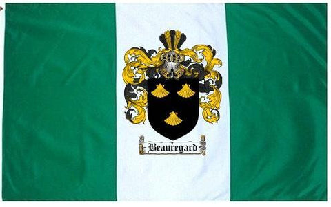 Beauregard family crest coat of arms flag