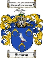 Beavan coat of arms family crest download