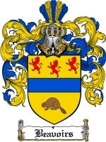 Beavoirs coat of arms family crest download