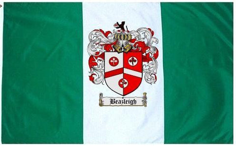 Beazleigh family crest coat of arms flag