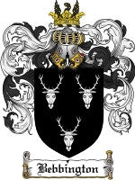 Bebbington coat of arms family crest download