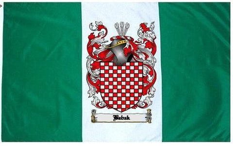 Bebek family crest coat of arms flag