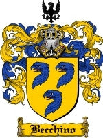 Becchino coat of arms family crest download