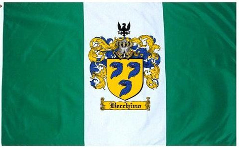 Becchino family crest coat of arms flag