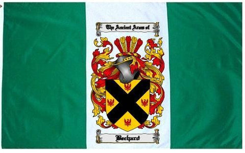 Bechard family crest coat of arms flag