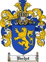 Bechet coat of arms family crest download